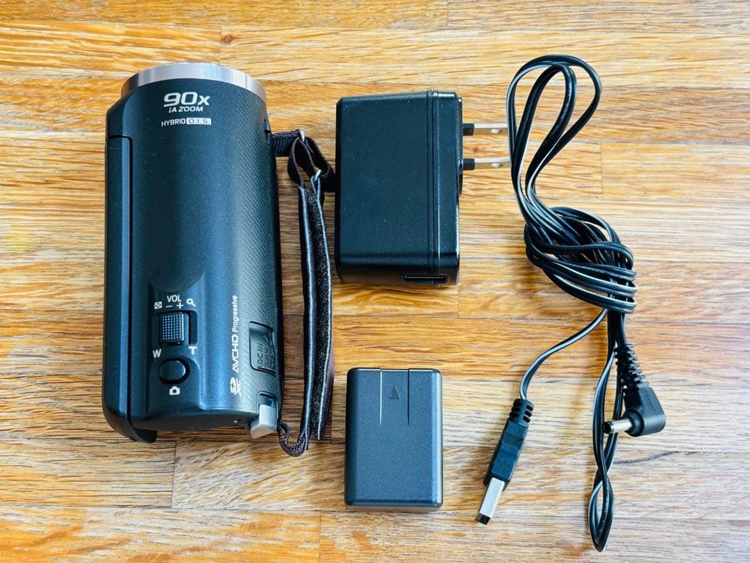 美品 Panasonic HC-V360MS ビデオカメラ 本体 SDカード付き