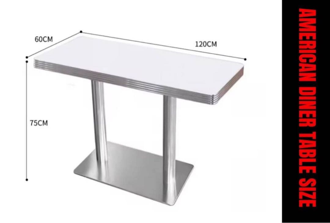 レトロ・アメリカンダイナー★ソファー×2＋テーブル　3点セット★4人掛け