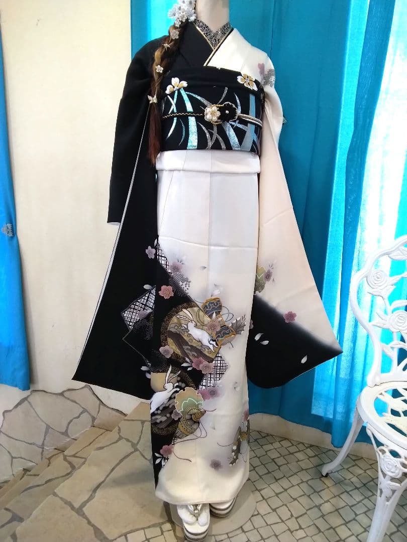 振袖フルセット、正絹振袖、半襟重ね衿、帯揚げ帯締め、西陣袋帯、襦袢、ガード加工