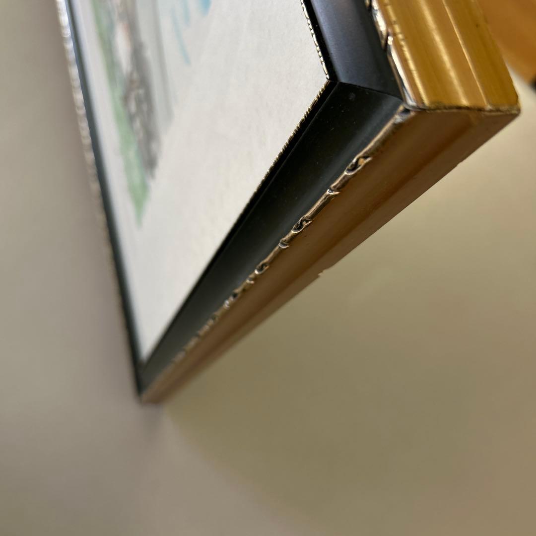 イヴ・ブライエ　リトグラフ　牛達の村