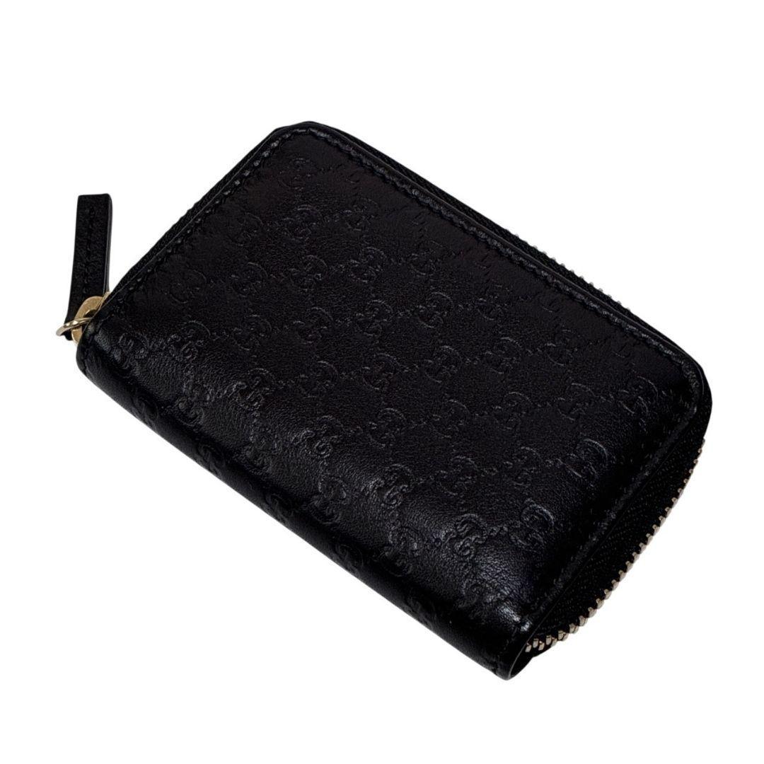 【美品】GUCCI グッチ 6連キーケース マイクログッチシマ 鍵 カード 黒