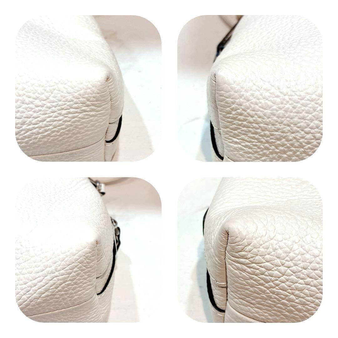 【美品】GIANNI CHIARINI アリファ S ショルダーバッグ　ホワイト