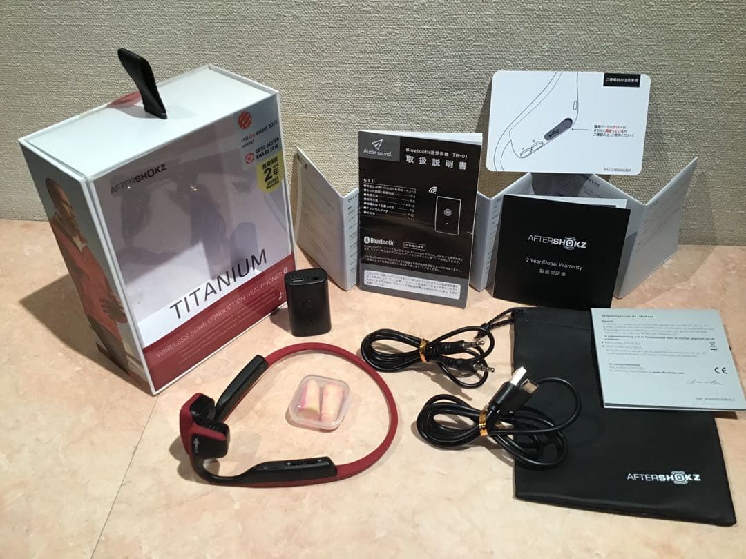 アフターショックス　Bluetooth 骨伝導ワイヤレスイヤホン　AS600