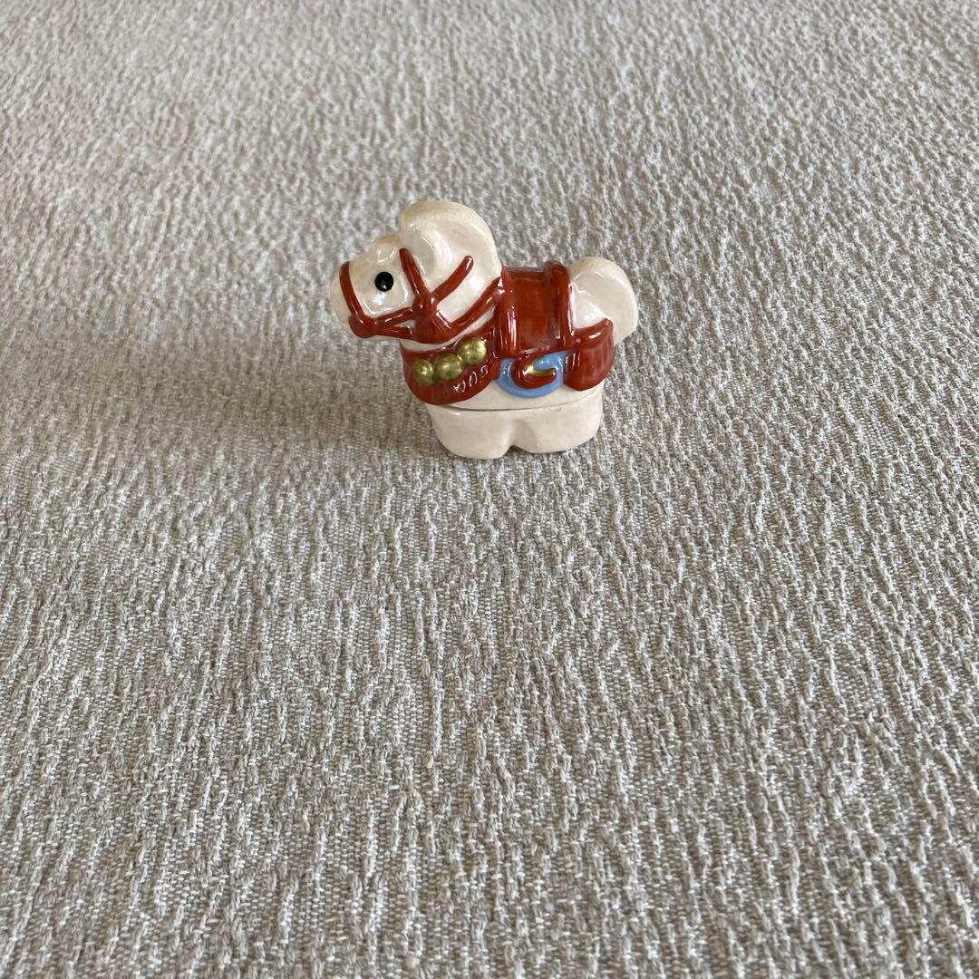 伊東桂楽　馬香合　福馬　桂窯　茶道具