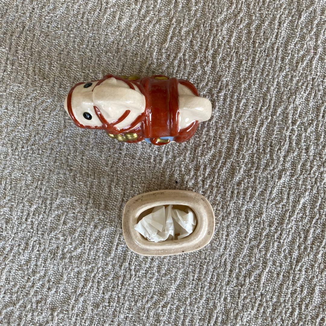 伊東桂楽　馬香合　福馬　桂窯　茶道具