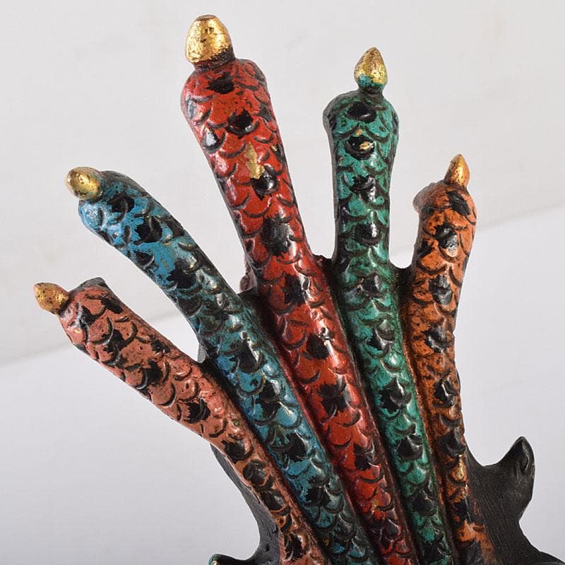 仏教美術　古銅鍍金彩色　彩繪描金嵌寶石　チベット仏　仏像　置物　V　8118