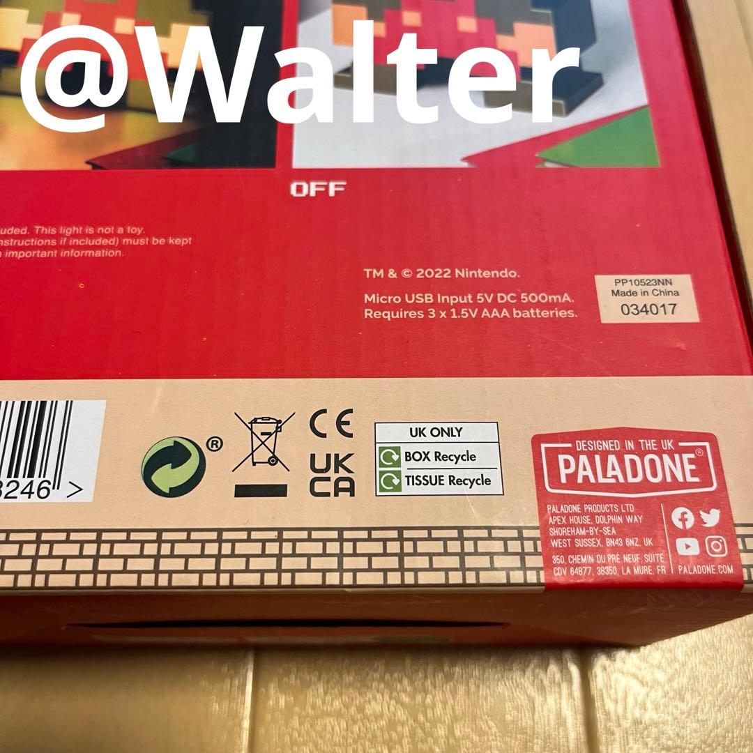 【海外限定】スーパーマリオ ドット絵ライト 【Paladone】