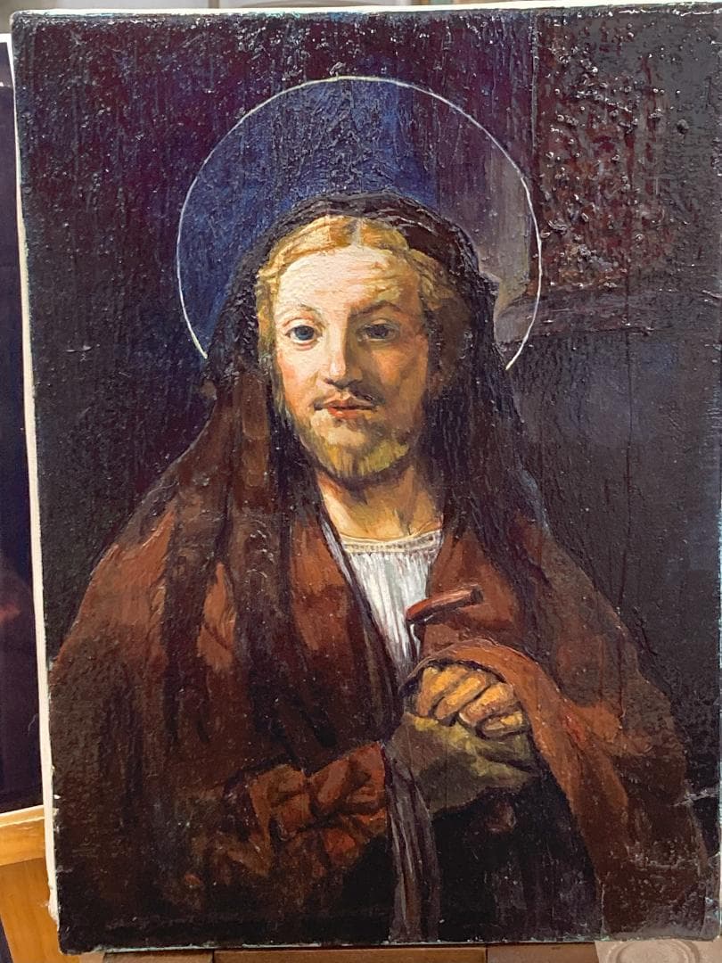 イエス・キリストの肖像画（油彩F4号333✖️242㎜）額装なし