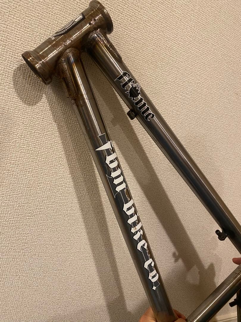 BMX 希少品 FBM Bike Co. BMXフレーム クリア クロモリレア