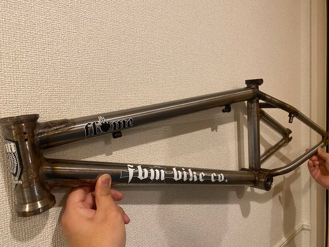 BMX 希少品 FBM Bike Co. BMXフレーム クリア クロモリレア