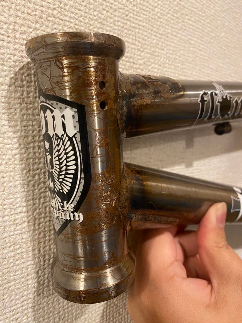 BMX 希少品 FBM Bike Co. BMXフレーム クリア クロモリレア