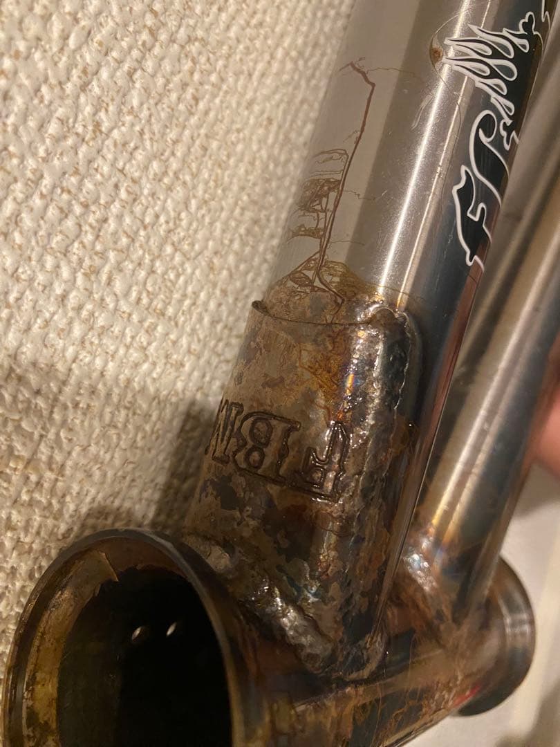 BMX 希少品 FBM Bike Co. BMXフレーム クリア クロモリレア