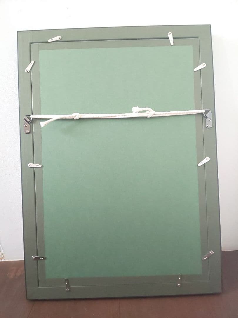 絵画 額付き ヒメバショウ 絹本 花鳥画