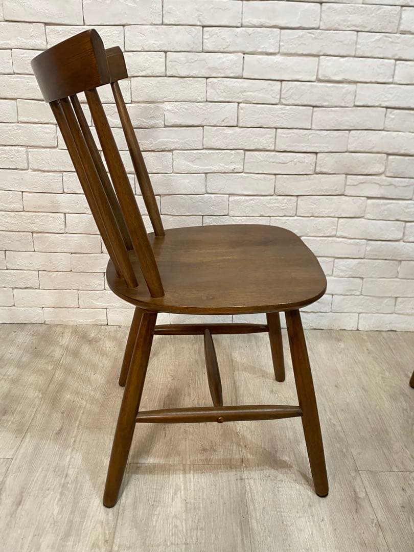 【ノーラ】ダイニングテーブル＋チェア　2脚セット　ウィンザーチェア