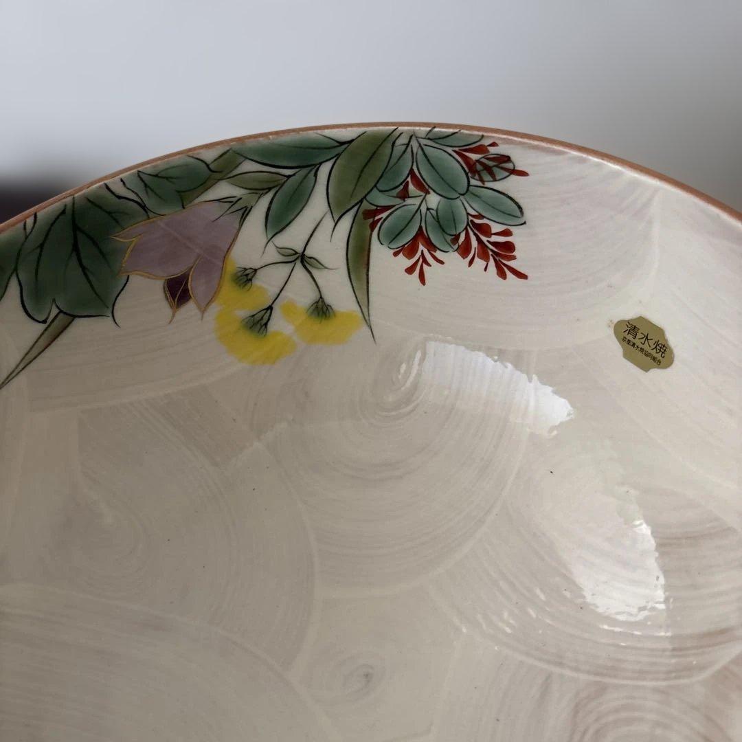 大鉢　陶葊　土渕善丕氐作　京焼・清水焼　色絵陶磁器