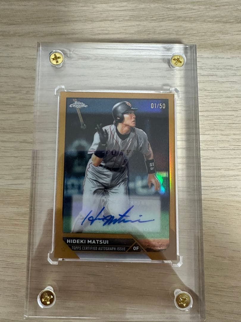 松井秀喜　サインカード（シリアルあり01/50）