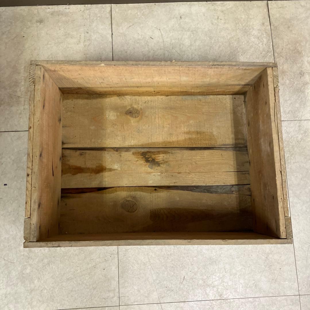 A-3 レトロ リオゲンダスト 木箱 昭和 アンカー印 ビンテージ 収納 古道具