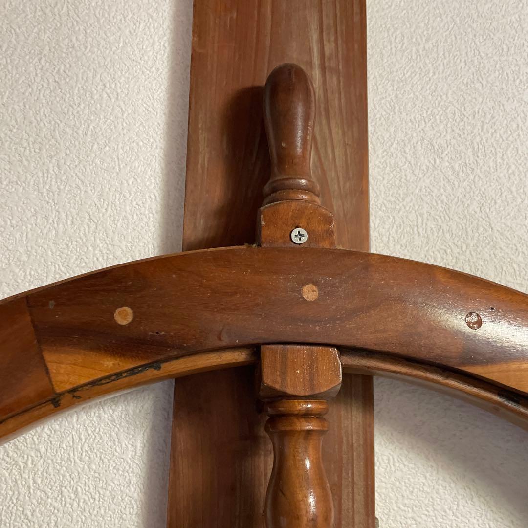 木製 舵輪 直径90cm ラット