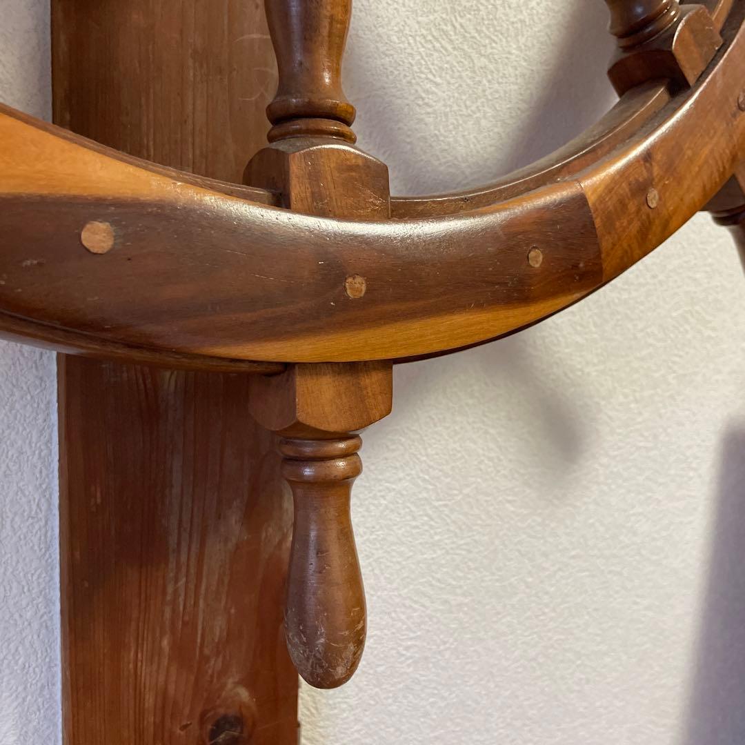 木製 舵輪 直径90cm ラット