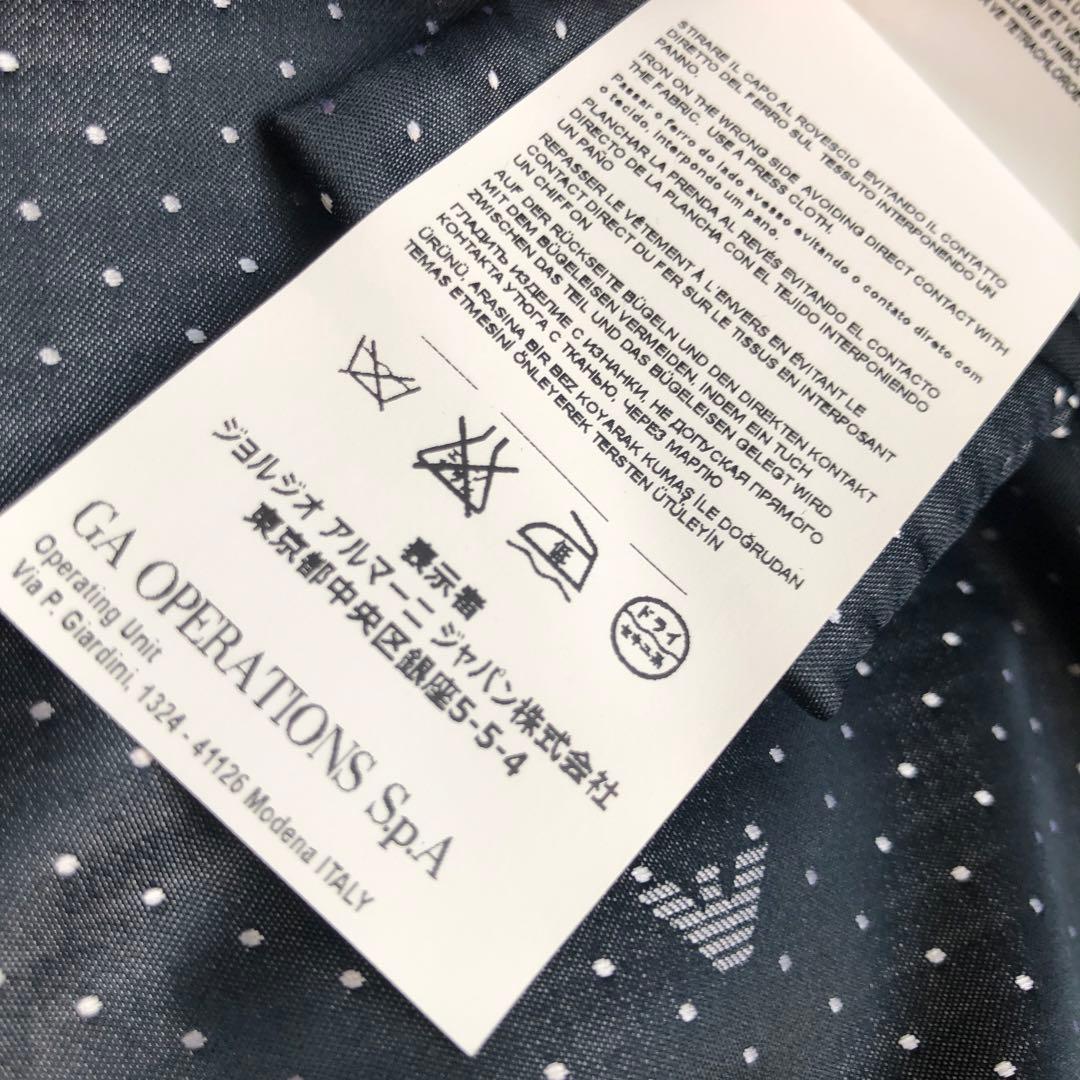 新品タグ付！アルマーニ　カシミヤ入りウールコート　濃紺ワンピース　受験発表会入学