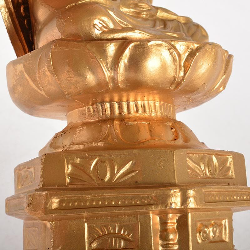 仏教美術　古銅鍍金　大日如來座像　仏像　C　6049