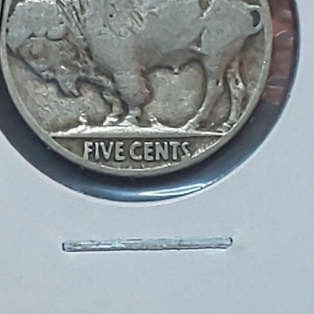 1913年 【初年度】【初期】バッファロー 5セント【盛り土】