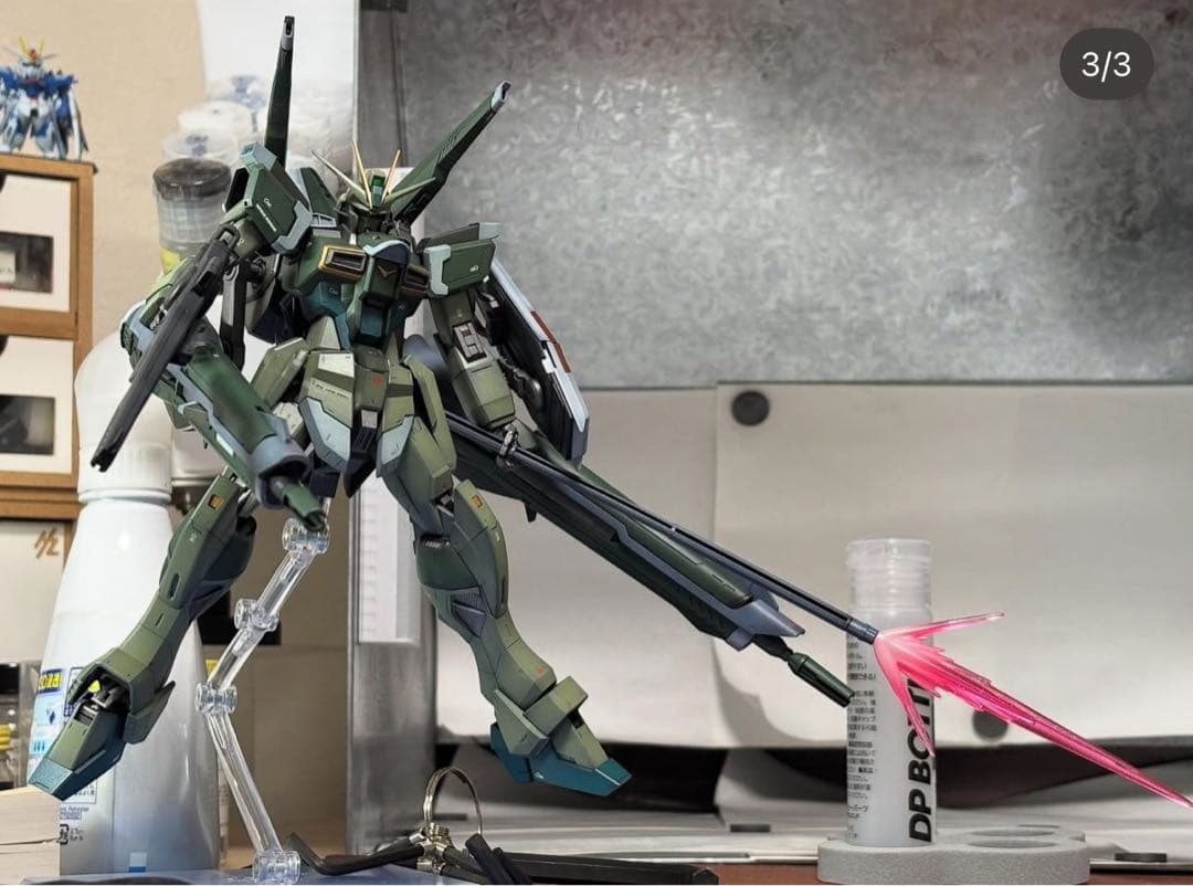 【完成品】MG ブラストインパルスspecⅡ レールガン装備