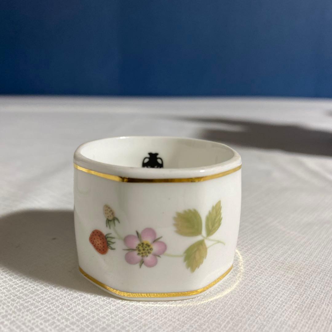 ウェッジウッド ワイルドストロベリー　 ナプキンリング　4個セット　箱付き