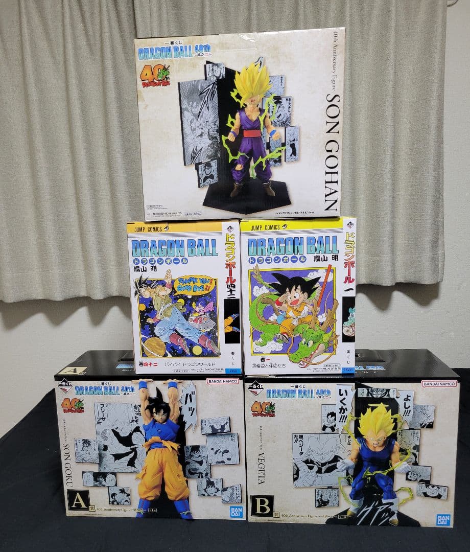 一番くじ DRAGON BALL 40th 其之ー・其之二　フィギュア5点セット