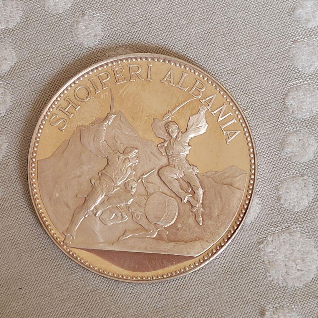 tainiアルバニア 旧貨幣 1968年 銀製記念硬貨3点セット