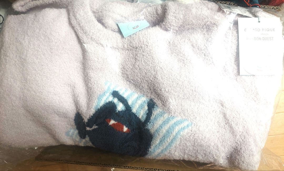 ジェラピケ　ドラゴンクエスト　ベビモコプルオーバー&ボーダーロングパンツセット