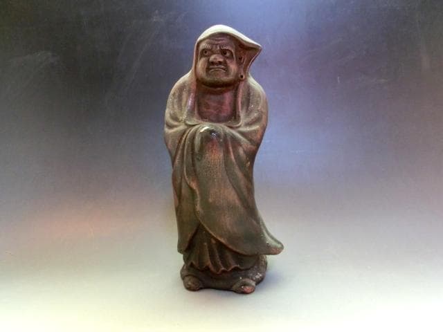 置物■古い備前焼の達磨 だるま 備前 オブジェ 古美術 時代物 骨董品■