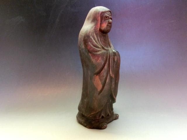 置物■古い備前焼の達磨 だるま 備前 オブジェ 古美術 時代物 骨董品■