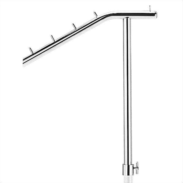 新品■傾斜ハンガーラック白ホワイト高さ調節可能ファッションディスプレイ什器業務用