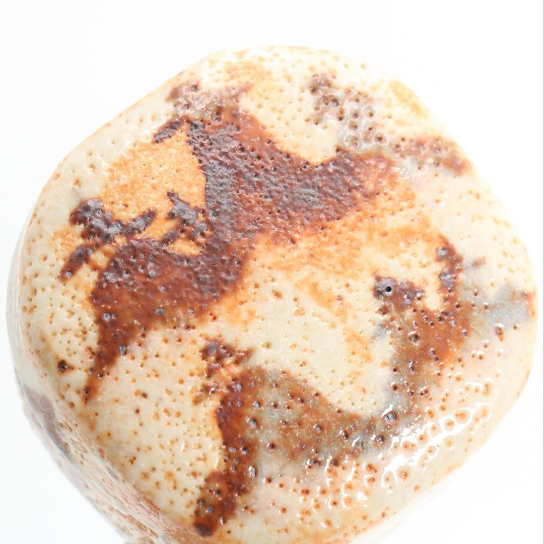 加藤光右衛門作 志野香合 裏千家十五代 鵬雲斎書付 茶道具 共箱　V548　R9