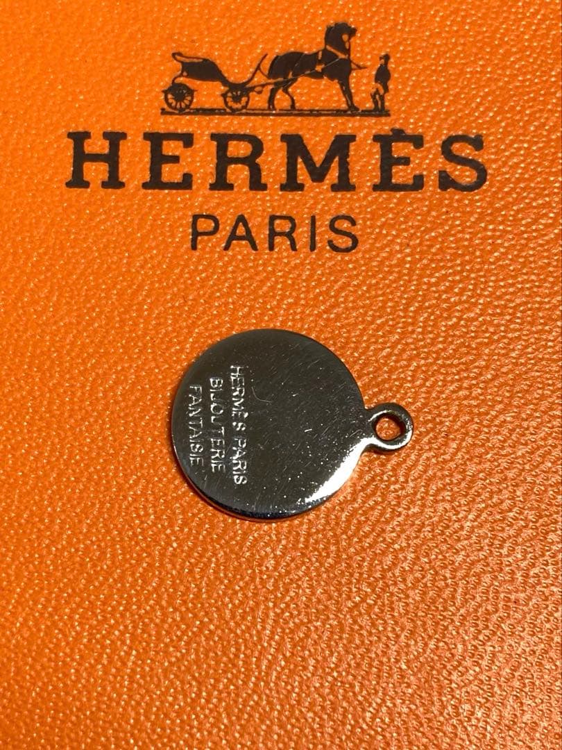 良品　HERMES エルメス　セリエ　ペンダントトップ　シルバー　箱付き