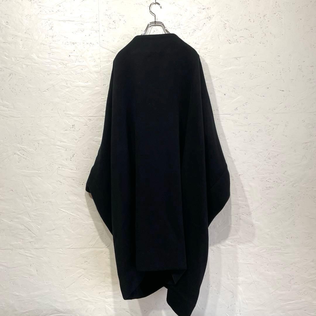日本製　カシミヤ混【divka】ノーカラーウールコート　2