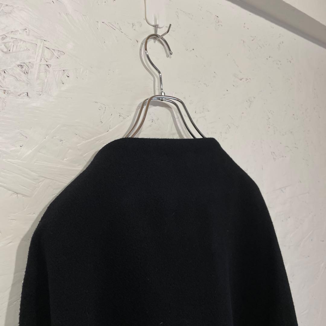 日本製　カシミヤ混【divka】ノーカラーウールコート　2