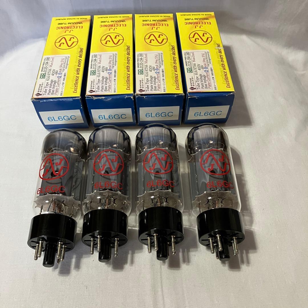 JJ 6L6GC マッチドクアッド パワー管 4本セット