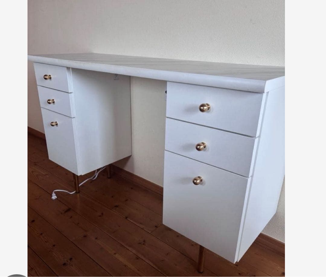 ホワイト ドレッサー 大理石風天板　フランフラン　エルドラド