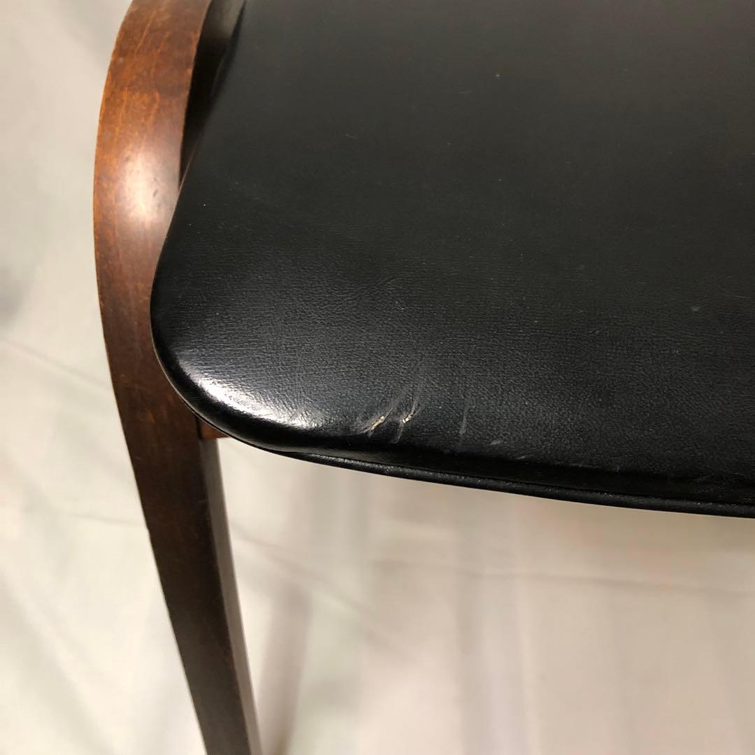 秋田木工 スツール 黒 3脚　ビンテージ　希少