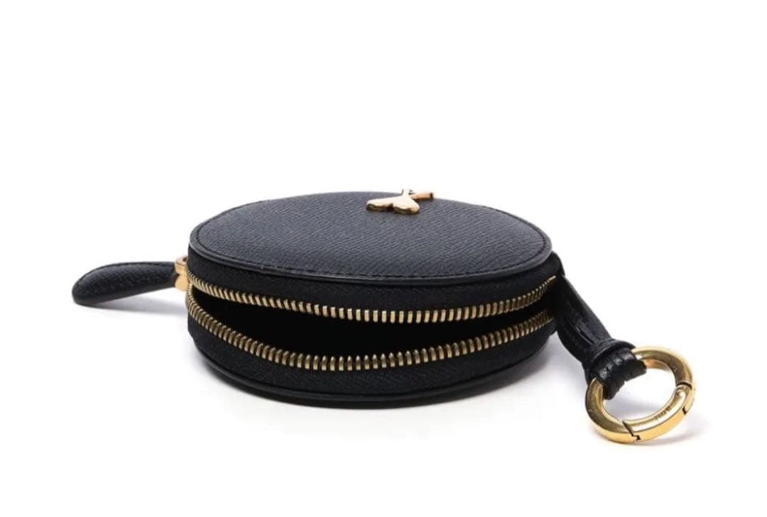 新品未使用AMI PARIS ラウンド 小銭入れ アミパリス ブラック ゴールド