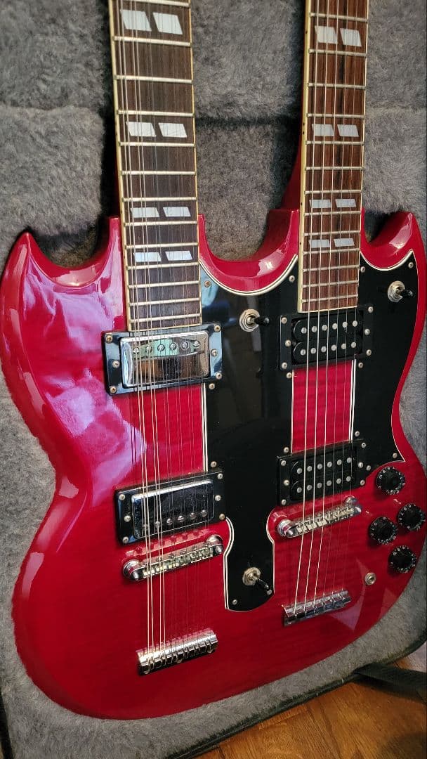 エピオンEpiphoneダブルネックギター