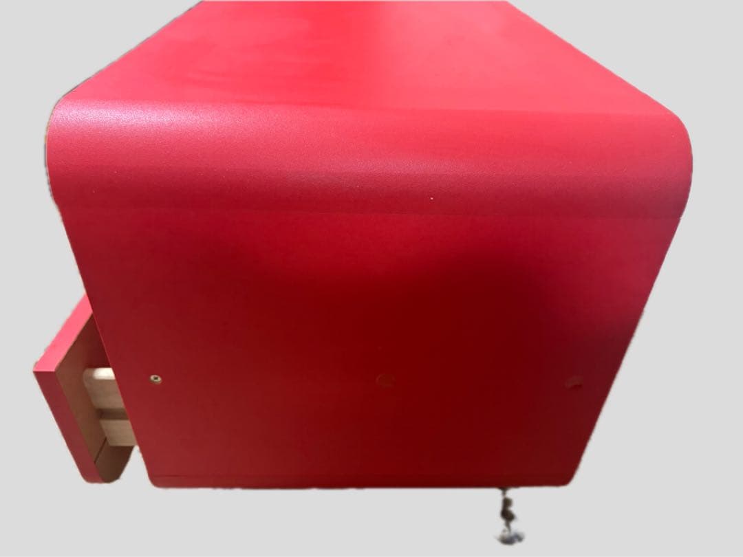 スペースエイジ テレビ台 赤 ローボード 70s レトロフューチャー 収納付き