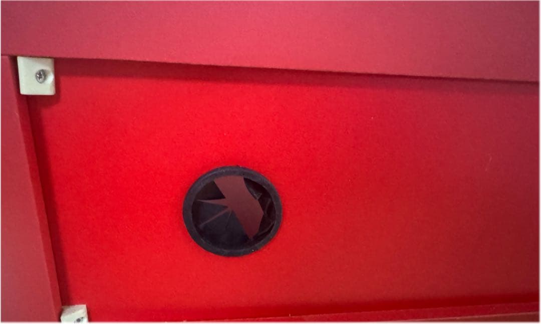 スペースエイジ テレビ台 赤 ローボード 70s レトロフューチャー 収納付き