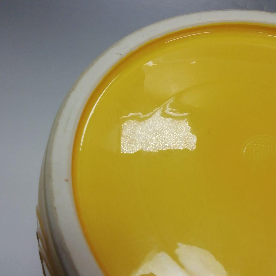 Ｓ５７０　水指　『黄交趾　荒磯』『叶松谷造』　共箱　茶道具