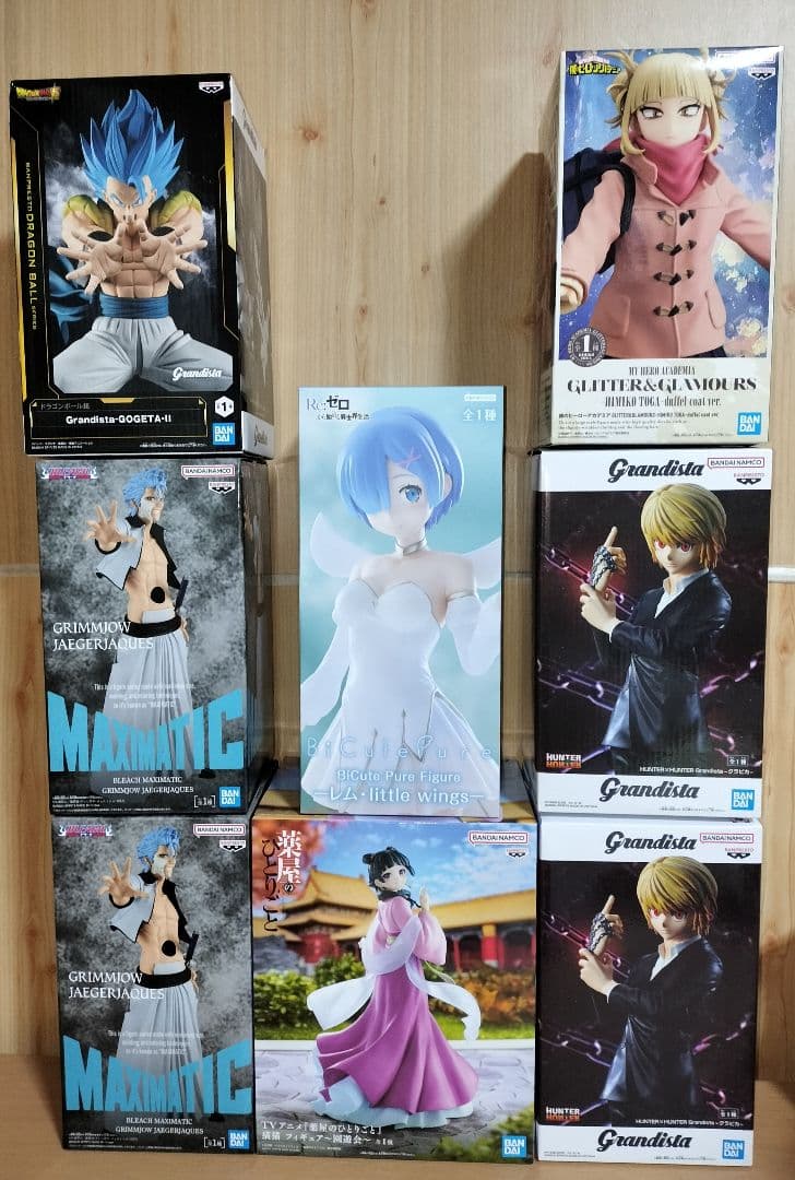 最新プライズフィギュア　グリムジョー　ゴジータ　トガヒミコ　猫猫　レム　クラピカ