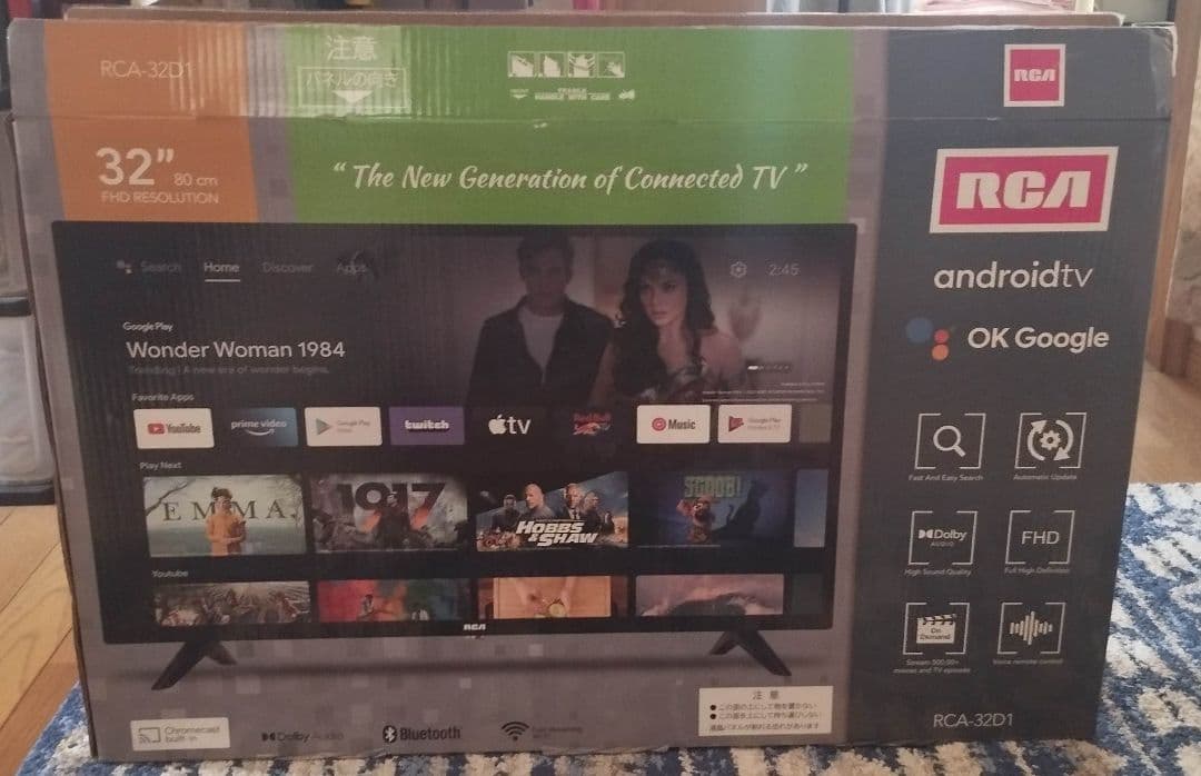 RCA 32インチAndroid TV RCA-32D1送料無料　チユーナーレス