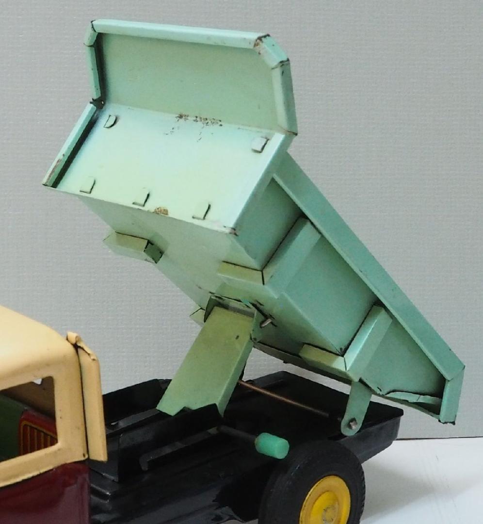 萬代屋【三菱 三輪ダンプ トラック 】ブリキ自動車TIN TOY CAR【箱無】
