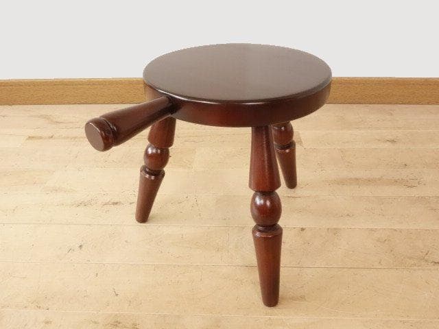 飛騨産業　ミルクスツール　再塗装済　USED